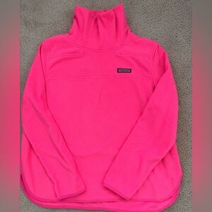 Vineyard Vines Bright Pink Fleece Pullover